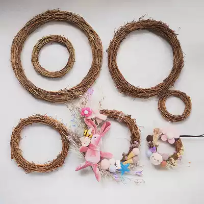 Kindergarten layout forever flower car hanging flower Vine ring wreath wreath diy material home decoration wedding