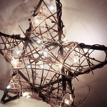 Five-pointed star rattan bar preparation forever flower dry flower diy pendant furniture ornaments material