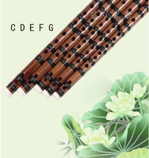 Một cây sáo g t f sáo sáo trúc sáo trúc sáo mới bắt đầu mua một tặng năm phụ kiện - Nhạc cụ dân tộc tiêu trúc