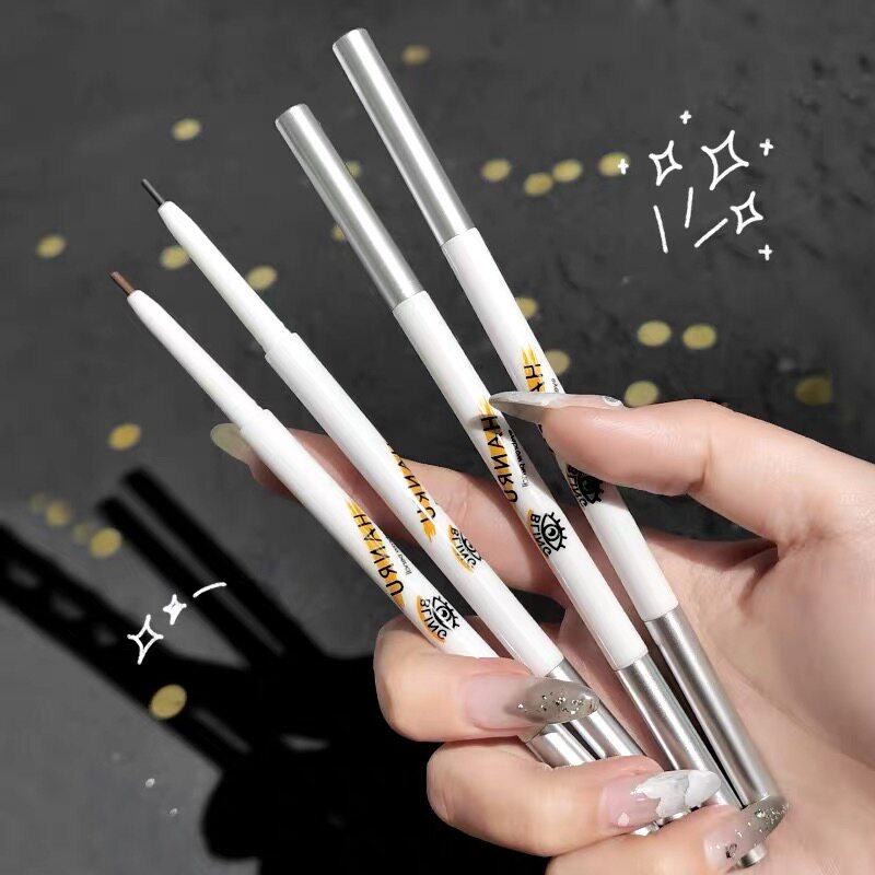 3 double-headed ultra-fine eyebrow pencils ins high-value students naturally waterproof and lasting non-fading anti-sweat beginners niche