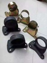 Cast iron base Wheel stopper rod base Car stopper rod bracket Locator base Anti-collision rod base 2 5 inches