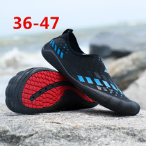  Five-finger shoes Mens barefoot shoes Outdoor anti-cut non-slip diving shoes Beach snorkeling shoes Popular fishing special fish shoes