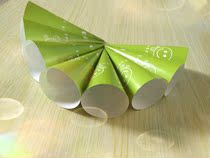 Ice cream spoon Cup Bowl machine powder paper holder ice cream universal cone paper sleeve sharp bottom flower color cone paper skin