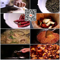 Guizhou spicy chicken Guizhou dish fried chicken cut chili fried dish spicy chicken video material glutinous rice cake fried Chinese food