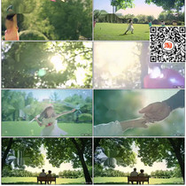 Happy Sunshine Child Child Grass Flying Kite Chasing Video Material Graffiti Nature Play Flying Dreams