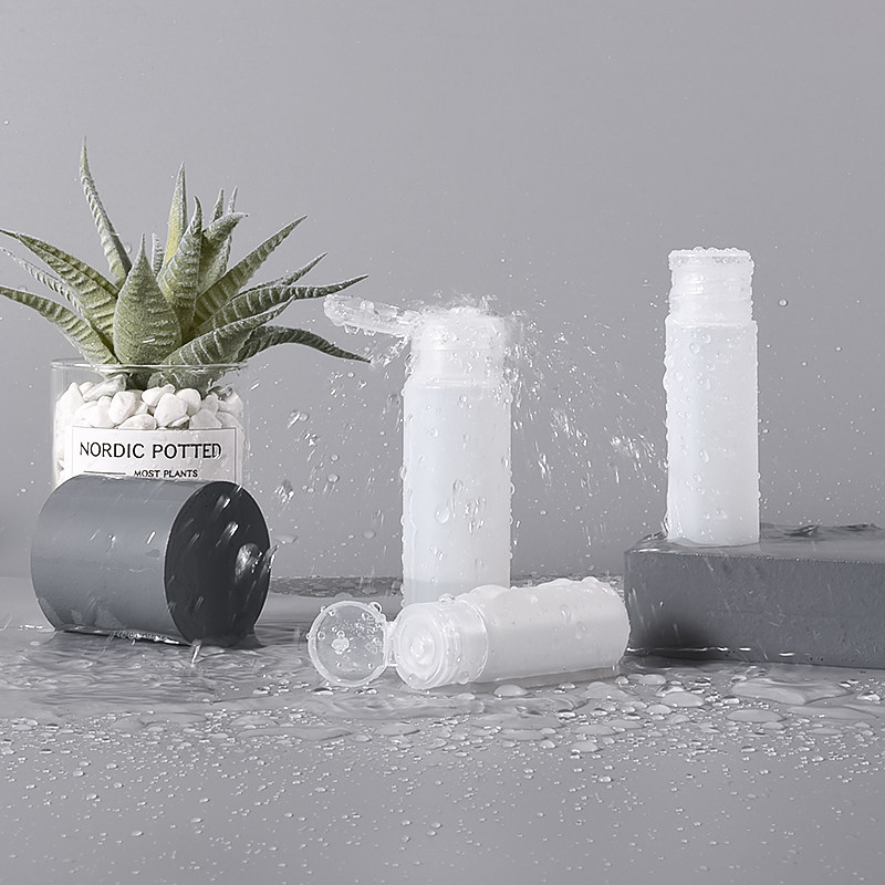 Scrub hose flip cap shampoo shower gel hotel cosmetics travel pack empty bottle portable