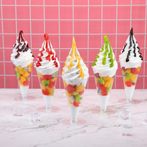 Simulation model Holy Gum Model Ice Cream Dessert Model Support Customized Fruit Cup Dessert