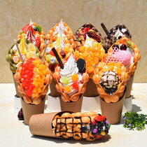 Simulation egg model Taiwanese egg egg ice cream model fake egg larvae custom egg dress