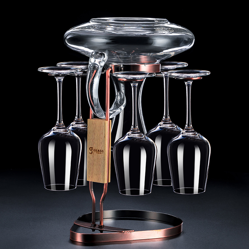 Japan imported MUJIΕ red wine glass set home lead-free crystal glass goblet wine glass sober