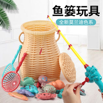 Child Magnetic Fishing Toy Early Lessons Wisdom Intellectual Action Brain Multifunction With Fish Basket Baby Play Water Boy Girl