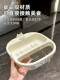 Desktop trash can, light luxury and high-end 2025 new style, high-looking, drama-eating melon seed artifact, square double-layer drain tray