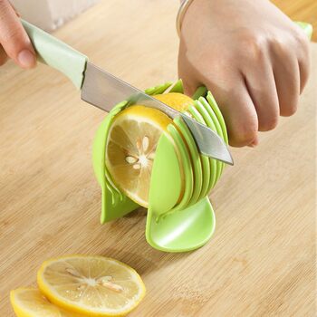 Lemon Slicer Multifunctional Fruit Divider with Handle Tomato Slicer Household Lemon Cutting Tool