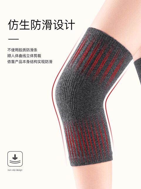 Warm Knee Pads for Winter, Thickened and Fleece-Lined, Long-Haired, for Men and Women, Knee Joint Protection for Elderly with Chronic Cold Legs, Anti-Cold, Anti-Freeze, Anti-Slip