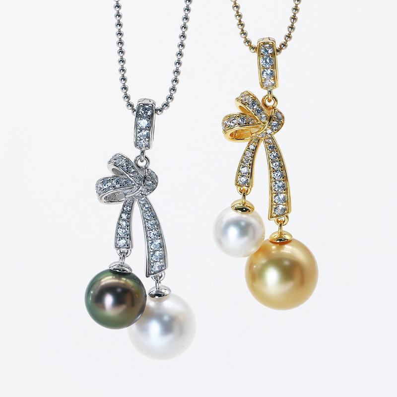 Igem Brand Accessories S925 Silver Knot Double Bead Pearl Pendant Holder for Women, Elegant and Stylish DIY Jewelry