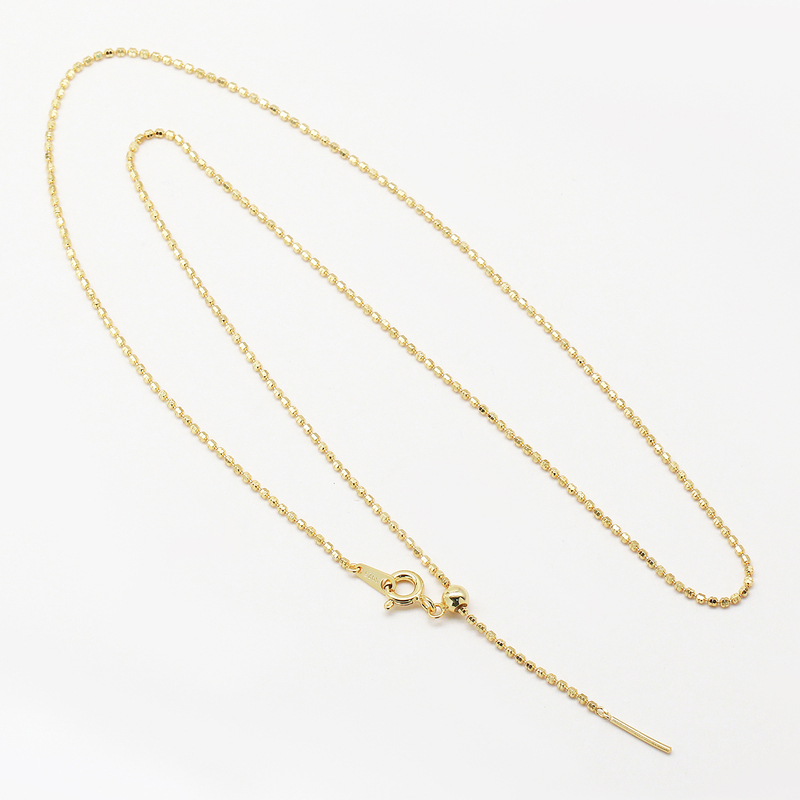 Igem Brand Accessories S925 Silver Sparkling Double Abacus Bead Chain Single Chain Adjustable Threading Accessories Igem Brand Accessories S925 Silver Sparkling Double Abacus Bead Chain Single Chain Adjustable Threading Accessories