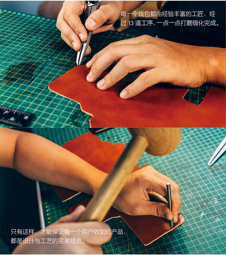 Ví nhỏ nam CUTO ngắn siêu mỏng nhỏ bằng da nữ handmade nam tùy chỉnh gói thiết kế thích hợp sáng tạo - Ví tiền ví tiền nữ