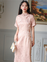 Erosion Bone Qipao Young young girl improves Chinese Wind Liandress 2022 New Summer Fashion Daily temperament