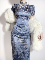 North Shore Covenant Improved Cheongsam 2022 New Old Shanghai Erosion High-end Temperament Young Retro Dress