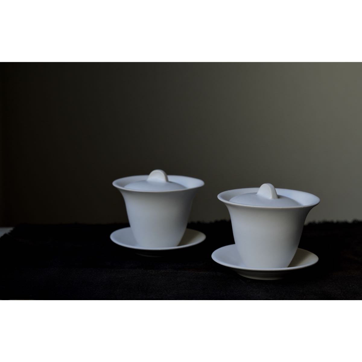 一物】日本安藤雅信白釉盖碗茶器茶具茶道零配国内现货