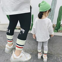 Childrens thin pants foreign girl leggings spring 2021 spring female baby spring wear tights