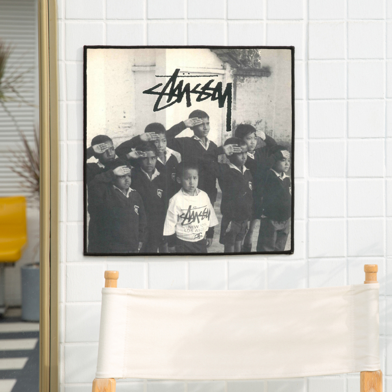 Ins Decorative Canvas Art Dormitory Trendy Brand Art Stussy Stussy Internet Celebrity Tapestry Anti-Wrinkle Hanging Cloth Decoration