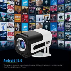 Jy320 Projector HDMI High-Definition Android Smart 720P Barrel Home Bedroom Wifi Rotatable Projector
