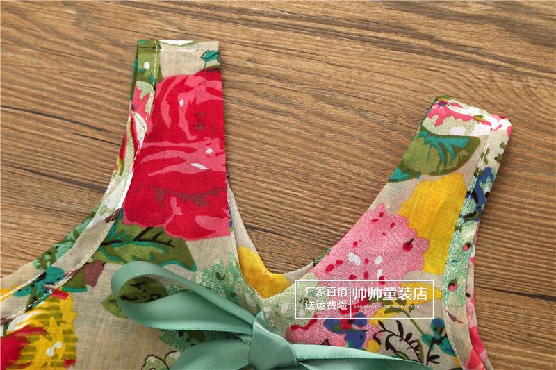 Cô gái mới thiết lập thời trang mùa hè Hoa bé Áo phông hai mảnh + Quần bé gái Quần áo trẻ em mặc shop quan ao tre em