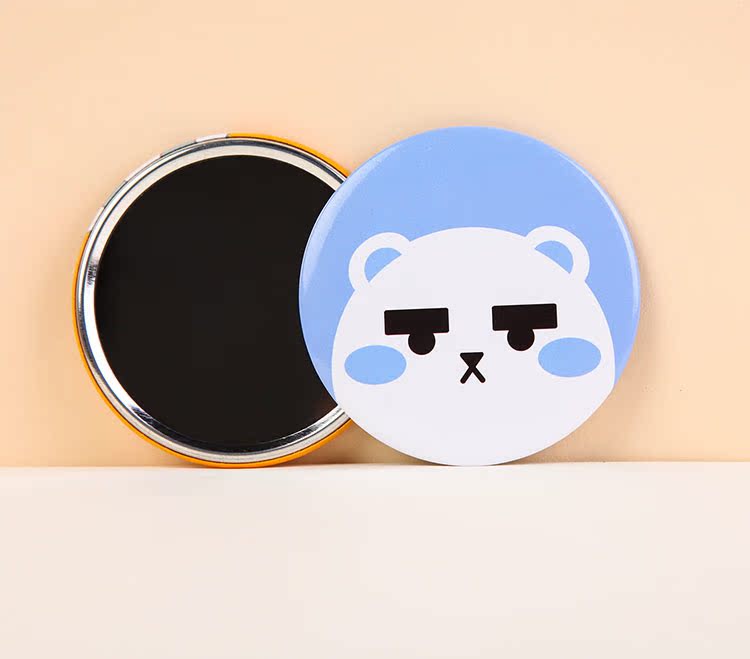 Bác của cùng một con đường Leo gương nhỏ Anime xung quanh dễ thương phim hoạt hình nhỏ sáng tạo xách tay trang điểm gương triều nữ những hình sticker dễ thương