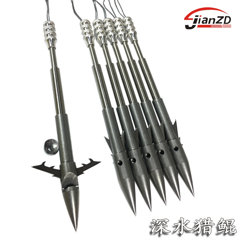 Net red hunting dart heavy dart 440C deep water nightmare quenching dart built in strong magnetic slingshot dart shot fish dart