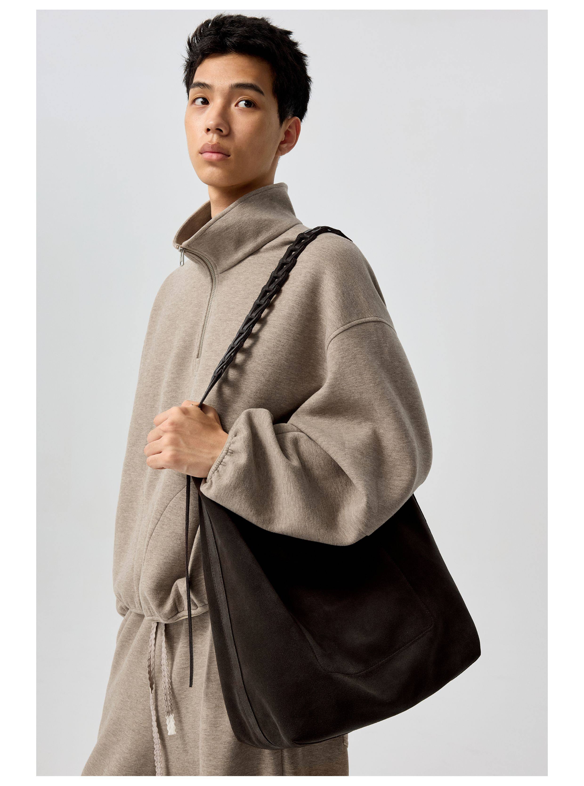 Simple Project] Belted Suede Tote - OLDLAUNDRY