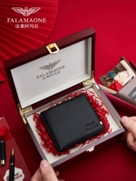 法莱阿玛尼 Вместительный и большой кожаный бумажник на день Святого Валентина для друга, из натуральной кожи, подарок на день рождения