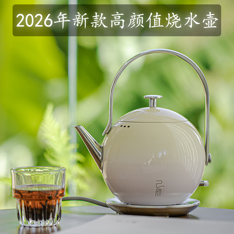 Jiyan 2026 New Model Water Kettle for Making Tea, Small Household High-Appearance 304 Stainless Steel Electric Kettle Jiyan 2026 New Model Water Kettle for Making Tea, Small Household High-Appearance 304 Stainless Steel Electric Kettle