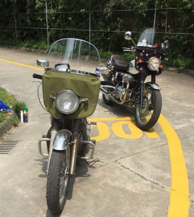 Kính chắn gió xe máy sửa đổi Longjia Benda Ranger 250 kính chắn gió retro Tất cả các xe ô tô tải trực tiếp - Kính chắn gió trước xe gắn máy 	mua kính chắn gió xe máy