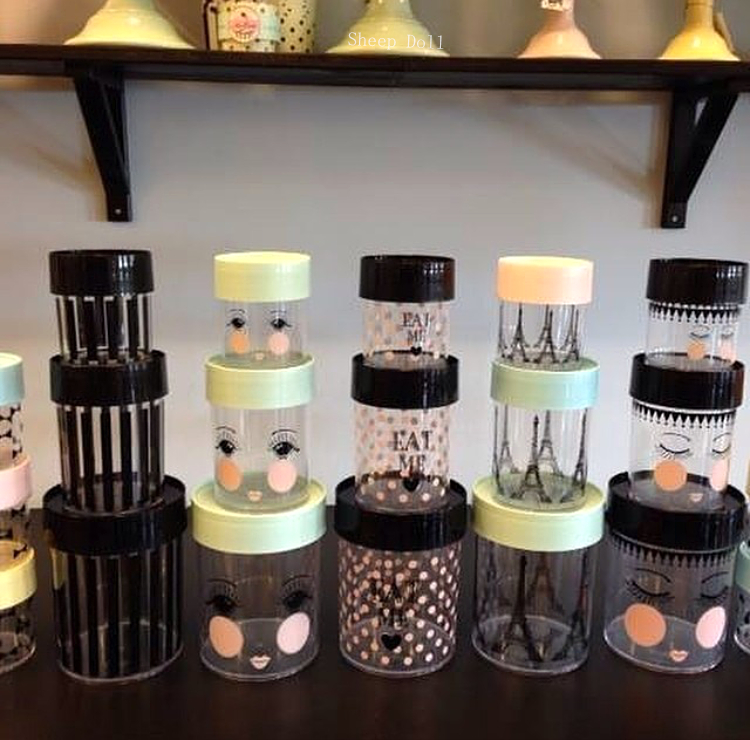 Spot Danish Missetoile transparent round box storage storage cans milk powder cans large