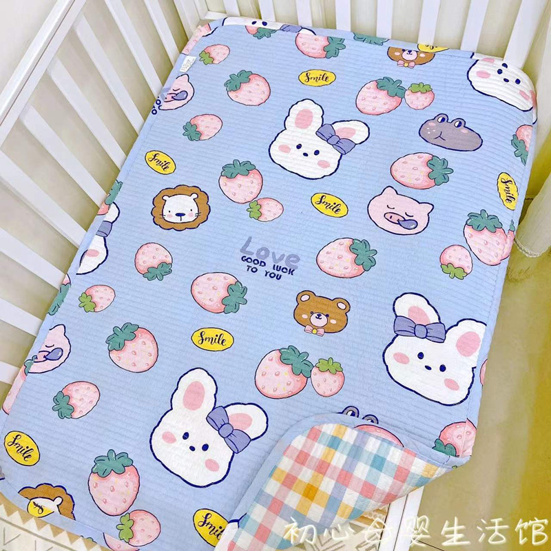 South Korean baby pure cotton small cushion close-fitting four-season cushion baby bed cover not waterproof Kindergarten bed linen
