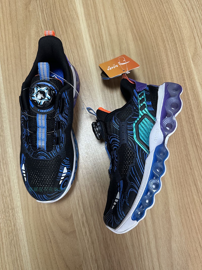 Anpedal Child Shoes Autumn-style knob buckle sports running shoes Antibacterial Shock Absorbing and Play Shoes Tech Running Shoes-Taobao