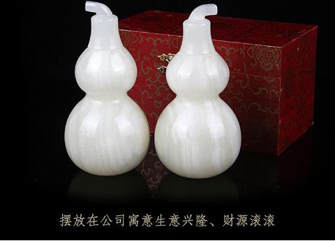 Tuyệt vời Afghanistan Jade Bầu trang trí Ngọc tự nhiên Bình phong Phong thủy Trang trí Thủ công Lucky Town Nhà trang trí đồ trang trí dcor giá rẻ
