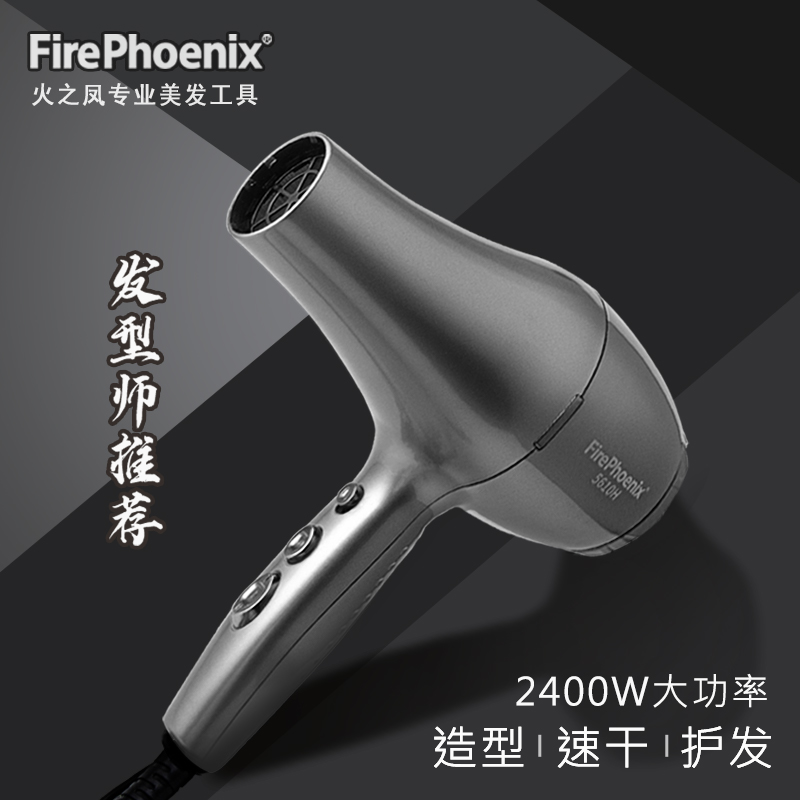 Fire Phoenix New Pint Hair Dryer Hair Salon Professional Styling Silent Speed Dry 5610H Brushless Motor Light Riding High Power