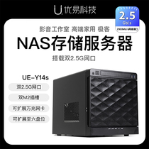 优易UE-Y14s黑群晖NAS主机群辉企业网络存储服务器 酷睿I3 I5 CPU