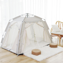 Fully automatic tent indoor bed adults warm and cold-proof home sleeping double winter thickened polyester cotton tent