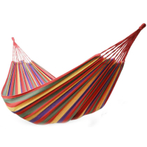 Outdoor padded canvas hammock single anti-rollover Park Leisure swing student indoor dormitory camping