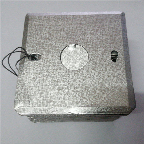 Type 86 concealed bottom box metal cover blank panel square cover plate galvanized junction box square box iron cover plate 20 holes 25