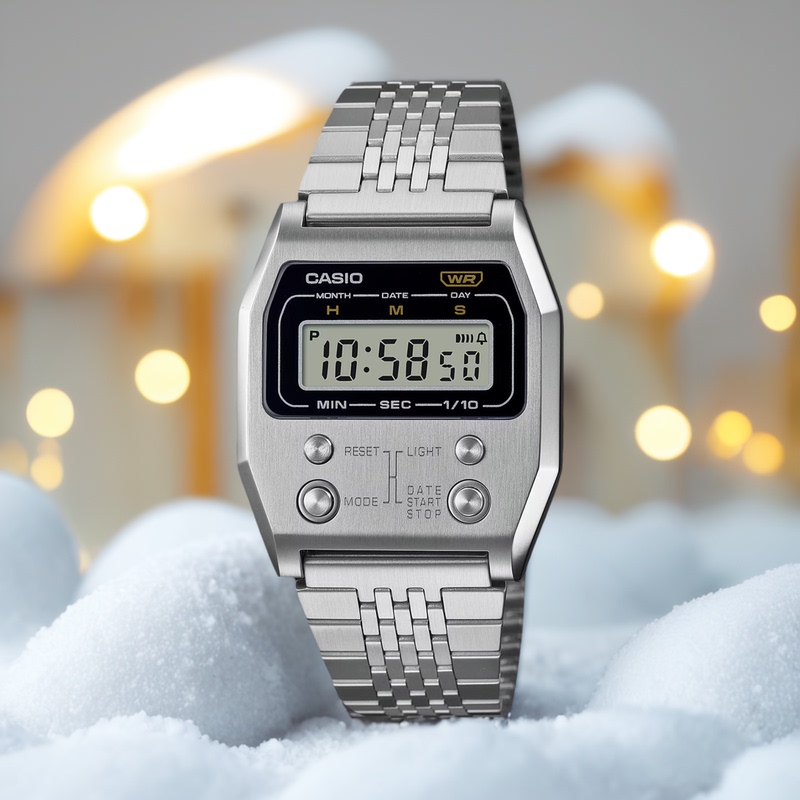 Casio 2023 New Retro Digital Display Electronic Watch Couple Model A1100D-1 A1100G-5