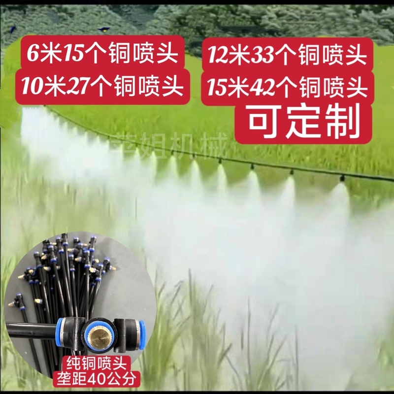 One-Stop Pesticide Spraying System with Pure Copper Nozzle for Even and Fine Spraying, Greenhouse Watering, Disinfection, and Cooling Equipment for Two People to Operate