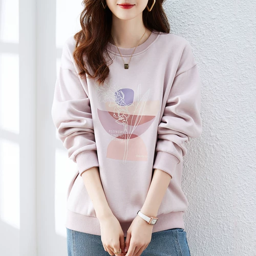 九月陌墨 Модная утепленная толстовка, демисезонный лонгслив, в корейском стиле, 2024 года