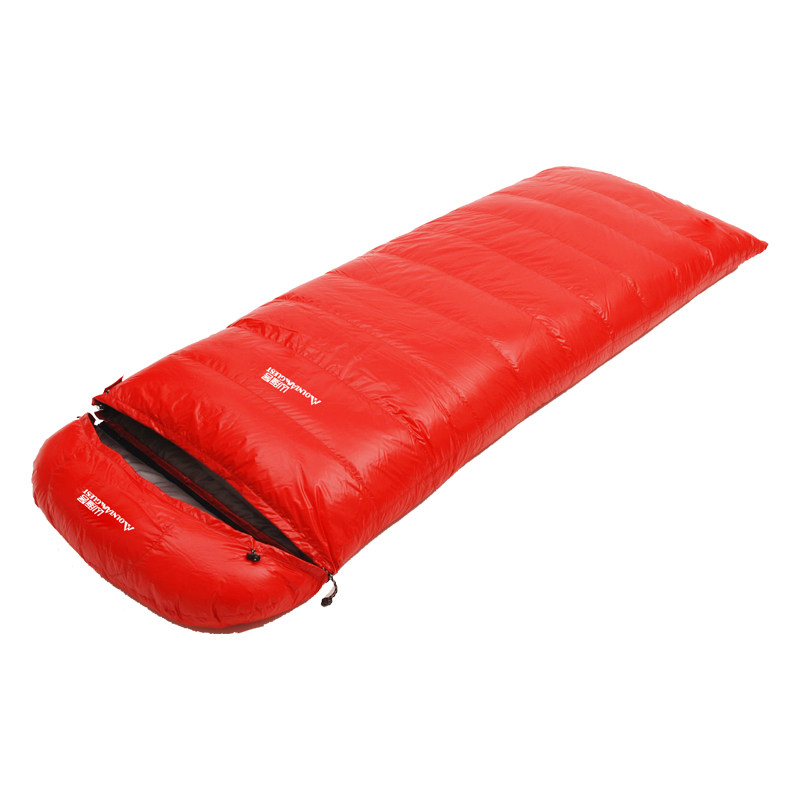 Mountain Patient Adult Ultra Light Envelope Warm Campaign Mountaineering Portable Velvet Couple Specify Feather Sleeping Bag