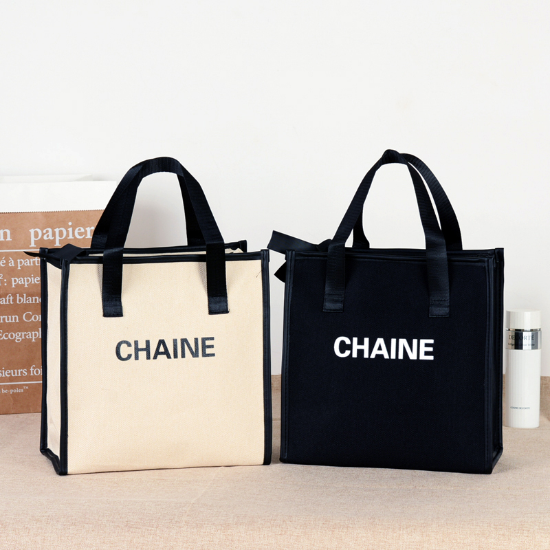 Small fragrant wind handbag for work hand lunchbox lunchbox lunches with minimalist large capacity Cosmetic Wash Bag Containing bag