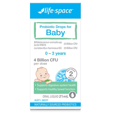 新品上市澳洲进口Life-Space 婴幼儿益生菌宝宝滴剂养胃21ml/瓶装