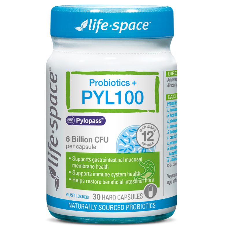 澳洲进口Life-Space PYL100益生菌pylopass大人肠道通用养胃30粒