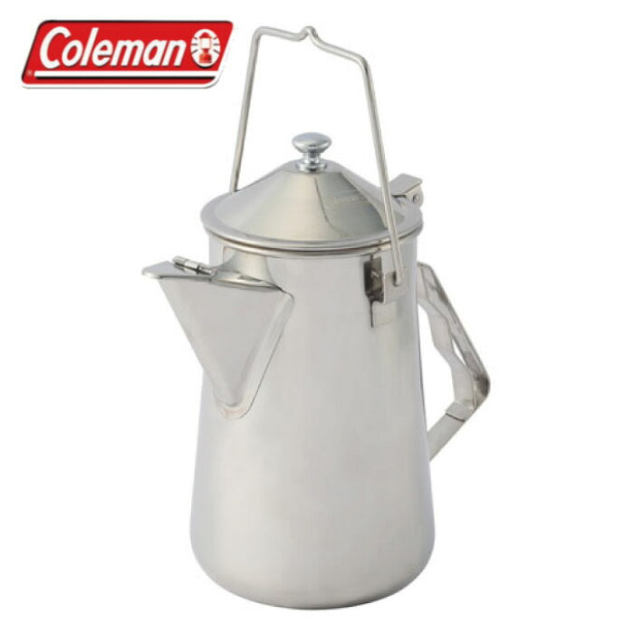 Japan Import Coleman Outdoor Kettle Stainless Steel Can Hang Campfire Campsite Picnic Portable Coffee Teapot